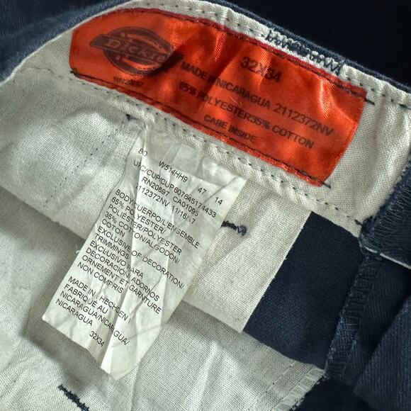 Dickies Carpenter Work Pants Black Cargo Pockets - Size: 32x34 - Picture 4 of 8